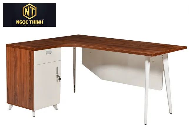 Bàn làm việc dùng chân thép LUXL14HLC10 - LUXL16HLC10 Bàn làm việc dùng chân thép LUXL14HLC10 - LUXL16HLC10